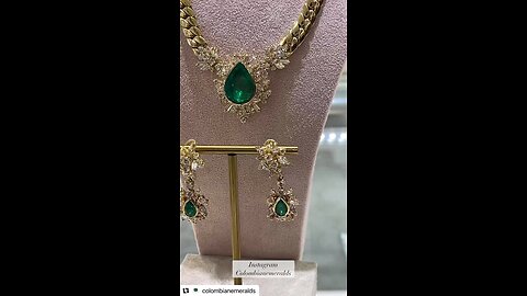 Emerald and diamond Jewelry Sets: Shop Matching Bracelet, Necklace and Earring Sets 18K