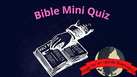 Bible Mini Quiz Genesis 1:1