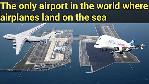 The only airport in the world where airplane land on the sea but this airport now sinking