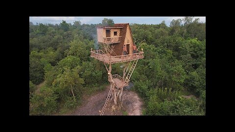 How To Build 15m Tree House And Swimming Pools