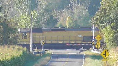 Wheeling & Lake Erie Mixed Fright Train From Creston, Ohio September 23, 2023