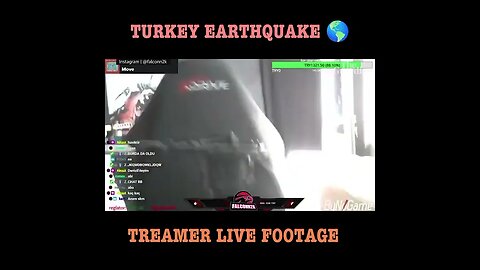 Turkey Earthquake Live streamer footage #turkey #earthquake #turkeyearthquake