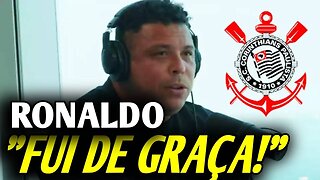 RONALDO FENÔMENO FALA SOBRE SUA VINDA PRA O CORINTHIANS NOTÍCIAS DO TIMÃO