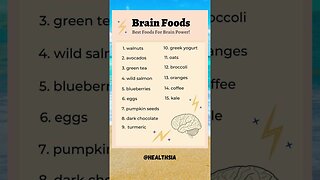 Brain Food: Best Food for brain power