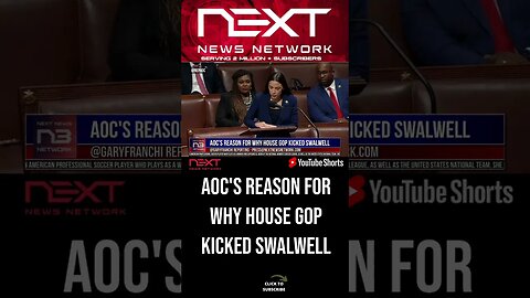 AOC's Reason for Why House GOP Kicked Swalwell #shorts