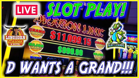 🔴 MORE LIVE SLOT PLAY! J AND D WANT A GRAND JACKPOT! LONGHORN CASINO!