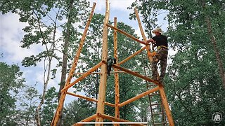 MAN BUILDS DIY SATELLITE TOWER PART III