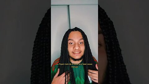 RESULTADO DAS TRANÇAS BOX BRAIDS NO CABELO MASCULINO😱🔥