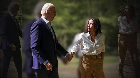 Joe Biden Gets Protested Outside Florida Rally After AOC Has To Hold His Hand In The Woods