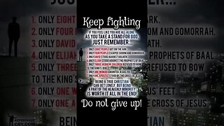 Keep fighting in the spirit! #jesussaves #salvation #endtimes #godforgives #lastdays #godislove