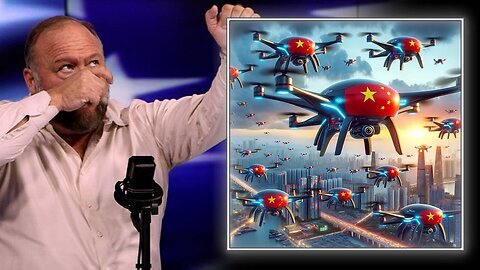 Alex Jones Robotic Warfare Escalates As China And Ukraine Utilize Armed Drone info Wars show