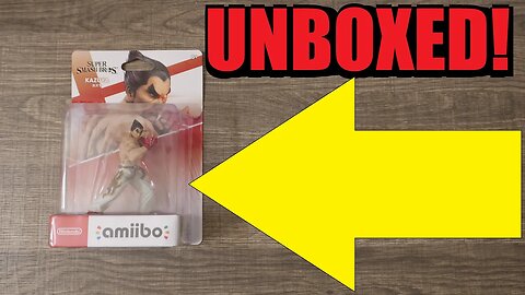 Unboxing the Kazuya Amiibo and throwing it into a volcano. Except I do not throw it into a volcano.