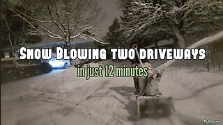 ❄️ Snow Blowing Two Driveways in Just Under 12 Minutes | Snow Removal | Toro Snowmaster ; Snowblower