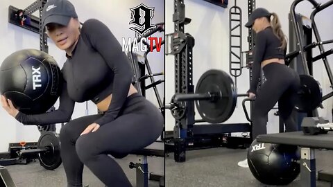 50 Cent "BM" Daphne Joy Works Just As Hard As He Does In The Gym! 🏋🏾‍♀️