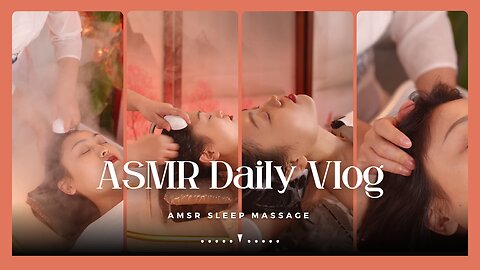 ASMR Sleep Massage | ASMR Head Massage | Strong Massage Vlog 06