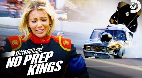 Scary Crash for Lizzy Musi! Street Outlaws No Prep Kings