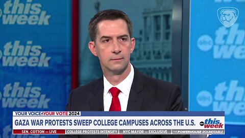 Sen. Tom Cotton Blisters Demonstrators, 'Little Gazas,' And Seriously Messes With ABC's Jon Karl