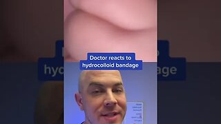 Doctor reacts to hydrocolloid bandage peel! #satisfying #pimplepatch #dermreacts