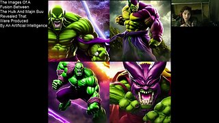 The Images Of A Fusion Between The Hulk And Majin Buu From The DBZ Series That Were Generated By AI