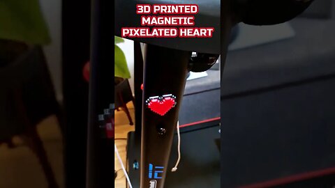Spread Love | 3D Printed Magnetic Pixelated Heart #shorts #3dprinted #valentines