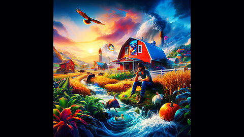 Farm to Frame - AI Creates Stunning USA Farm Life Art!