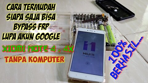 Cara BYPASS Frp Lupa Akun Google Redmi Note 4, Note 4X Dengan Mudah Tanpa Komputer/PC @stay0301