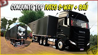 CONJUNTO TOP IVECO W-WAY + REBOQUE BAÚ EURO TRUCK SIMULATOR 2 1.46