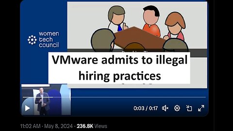 VMware admits illegal hiring practice, choose based on gender