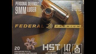 9mm Federal HST~ 147gr of Pure Awesomeness! 😲 P365 XL Ballistic test, Gel test