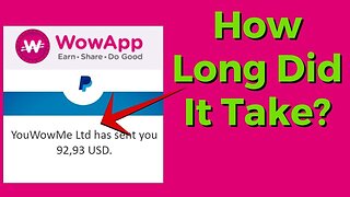 WowApp Payment Proof – See How Long It Takes to Earn! (REAL Proof