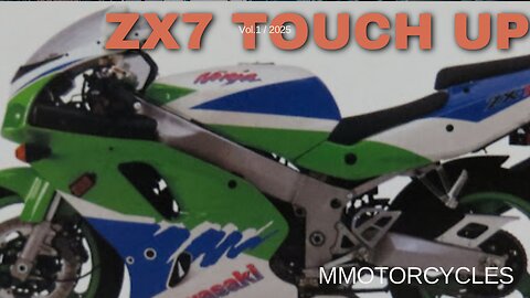 Kawasaki zx7 zrx750 gas tank touch up