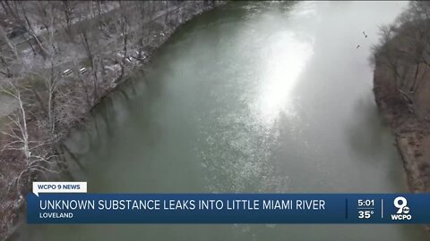 Unknown substance leaks into Ohio River tributary