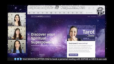 JANINE'S TAROT LEVEL3 - PROMO WITH JULIE, SOPHIE & MEG