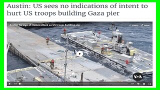 US Military Building a Floating Pier off Coast of GAZA