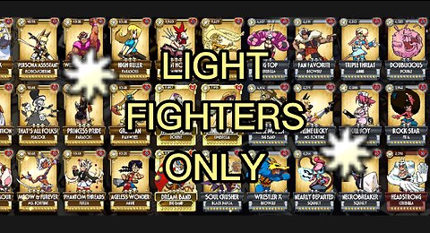 Skullgirls Mobile Challenge: Light Fighters Only