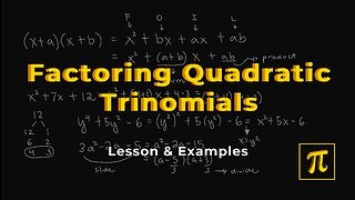 Factoring QUADRATIC Trinomials (QT) - It becomes EASY with practice!