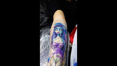 Stunning Tim Burton - Corpse Bride Tattoo 😱🙀