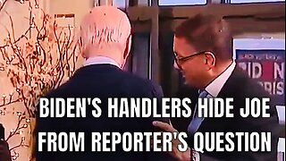 Biden’s Handlers CRANK THE MUSIC AGAIN to DROWN OUT Reporter’s Question 😡