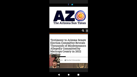 300,000 votes in AZ Election with no chain of custody...