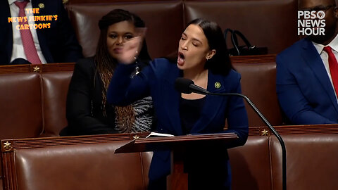 Democrat Ocasio-Cortez goes into total meltdown and temper tantrum, jumping like a spoiled toddler.