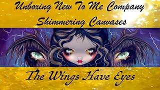 Unboxing New To Me Company SHIMMERING CANVASES | The Wings With Eyes By Jasmine Becket-Griffith