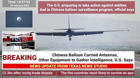 Chinese Balloon Carried Antennas, Other Equipment to Gather Intelligence, U.S. Says