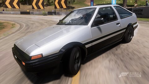 Tofu delivery InitialD style with 130 hp AE86 (Hachiroku), but Eurobeat makes the car go faster: