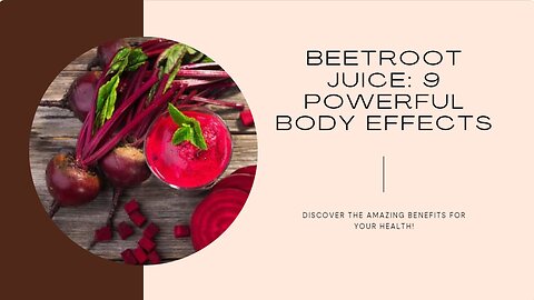 Health Benefits of Beetroot Juice