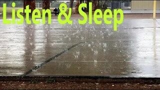 GENTLE RAIN on Concrete for Sleeping, Relax, Study, Insomnia, Reduce Stress White Noise 4 Hours