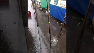 chuva na feira