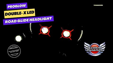 BEST led headlight for Harley Davidson touring Road Glide Custom Dynamics ProGLOW