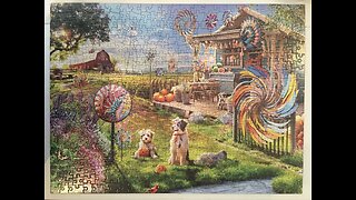 Windmill Farm - White Mountain Jigsaw Puzzle (500 pieces)