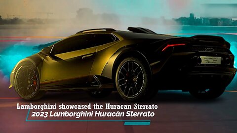 Lamborghini showed off the Huracan Sterrato without camouflage