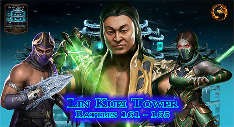 MK Mobile. LIN KUEI Tower Battles 161 - 165